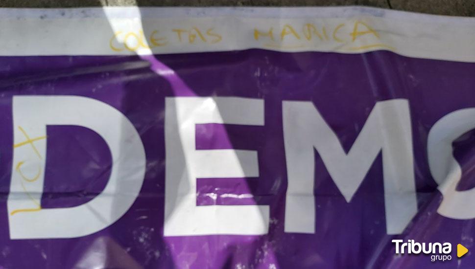 Coletas Marica Podemos Iu Av Denuncia Pintadas En Su Carpa De La