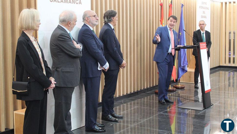 Mañueco anuncia 1,5 millones para los primeros proyectos vinculados al español en el Centro Internacional de Salamanca 