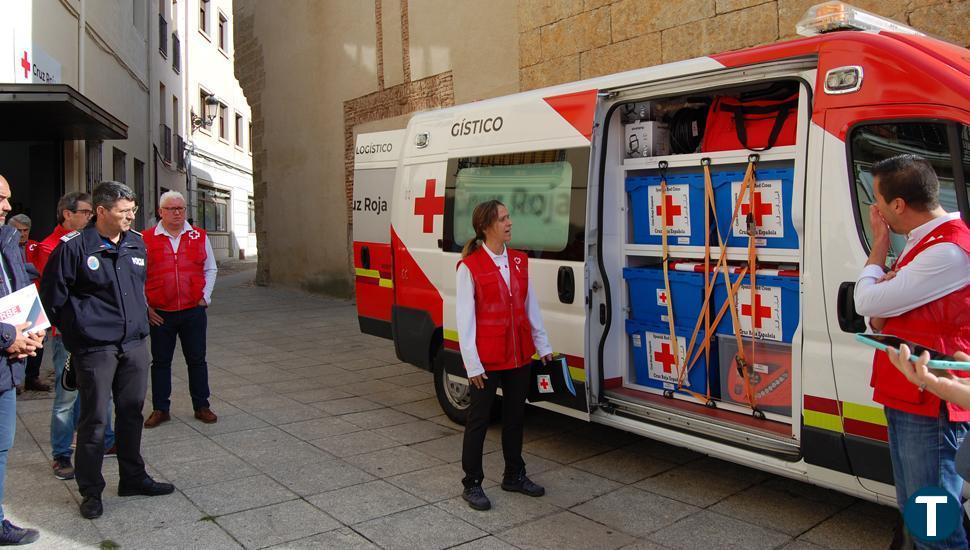 Cruz Roja muestra en Ciudad Rodrigo los equipos de respuesta básica disponibles para la comarca