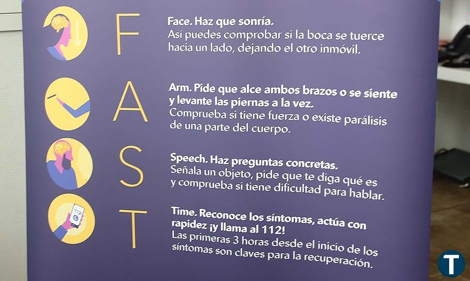 El 'método FAST', o cómo detectar los síntomas y actuar en caso de sufrir un ictus