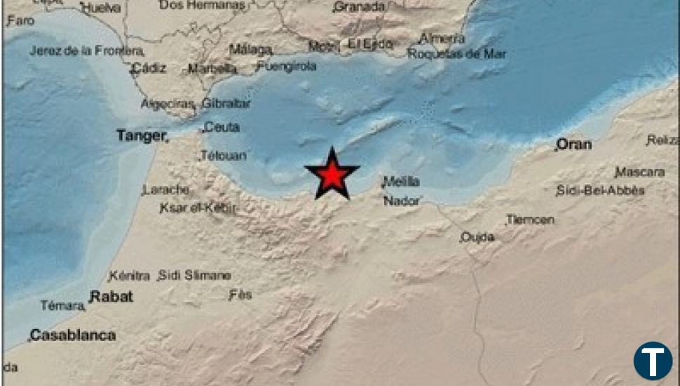 Melilla y varios puntos de la costa de Málaga sienten un terremoto de magnitud 4,1