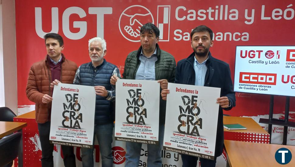 El PSOE se sumará a la manifestación de UGT y CC.OO en Salamanca en defensa de los servicios públicos