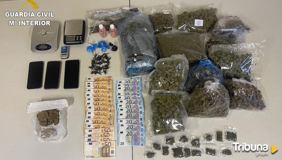 Operación contra el tráfico de drogas en Salamanca: cinco detenidos por posesión de cocaína, marihuana, hachís y pastillas