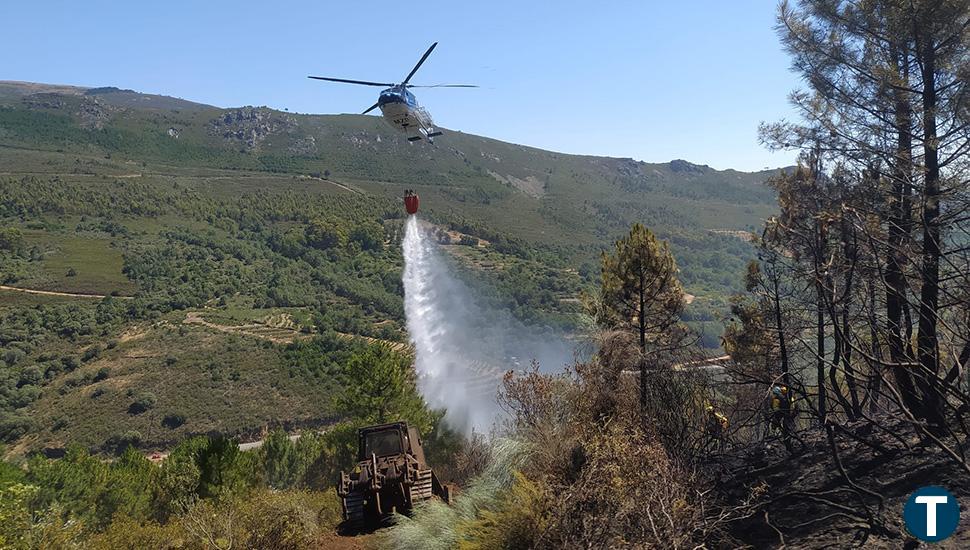 El incendio nivel 1 en la Sierra de Francia: temor a que el viento y la temperatura compliquen su extinción