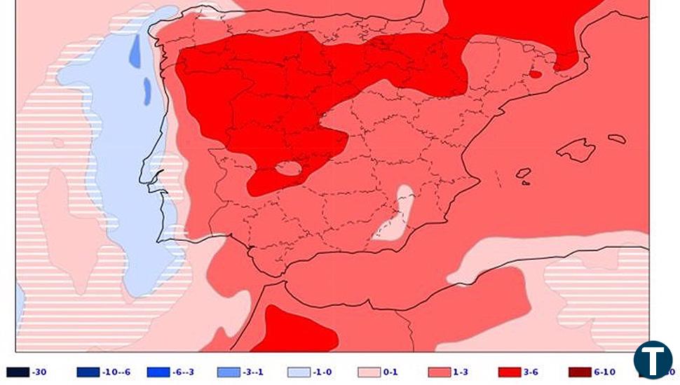 La Aemet prevé temperaturas por encima de lo normal con una anomalía de tres grados en Castilla y León 