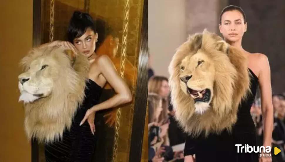 Irina Shayk y Kylie Jenner lucen un vestido con una cabeza de león -  Tribuna de Salamanca.