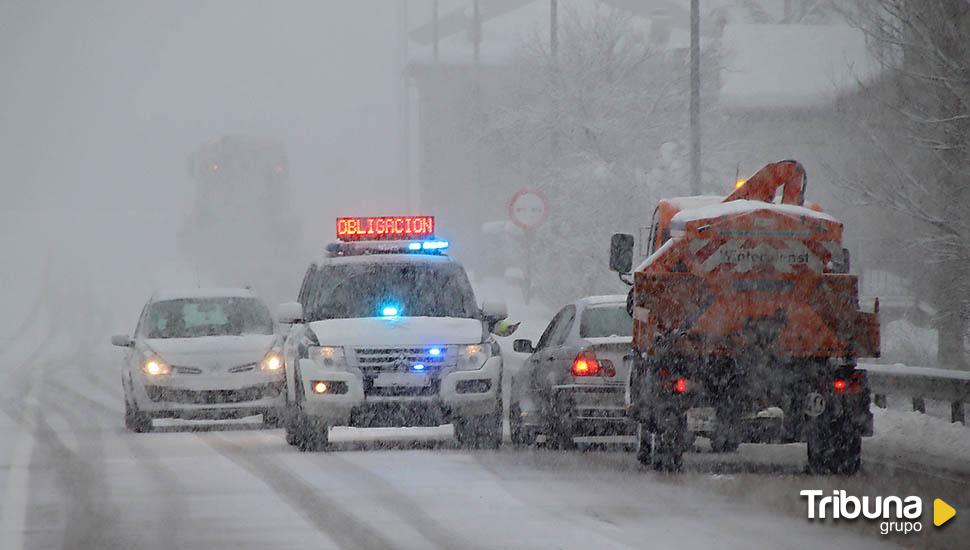 Estas son las carreteras de Castilla y León afectadas por la nieve 