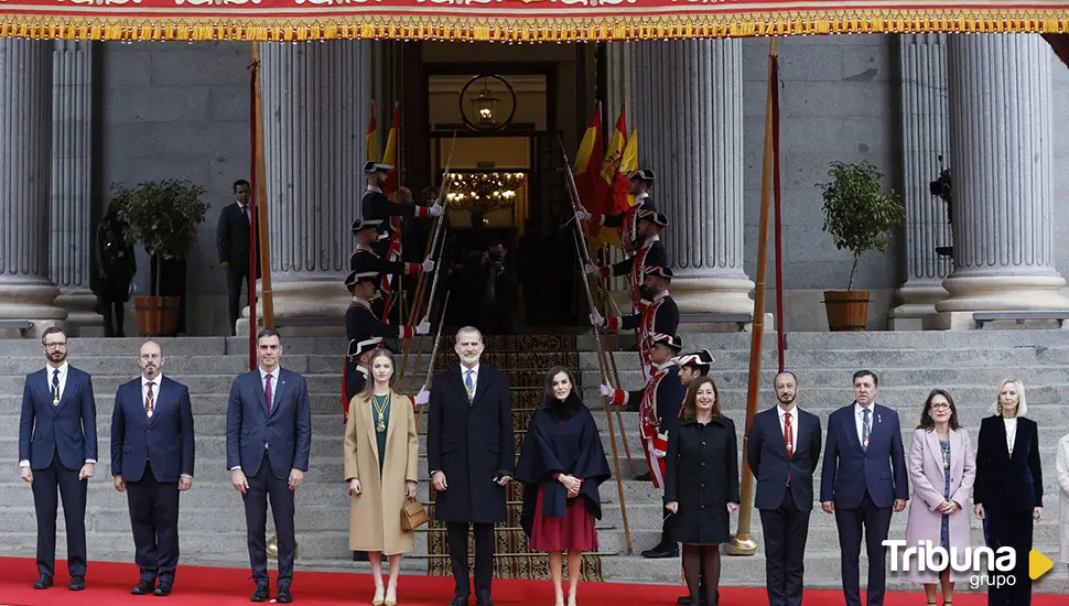 Los reyes y la princesa Leonor presiden la apertura de las Cortes 