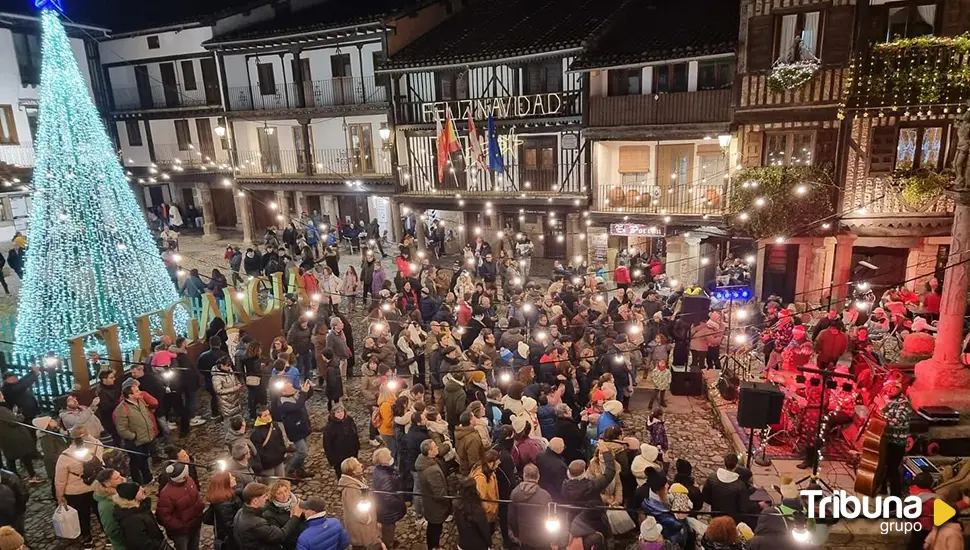 La Alberca enciende las luces de la Navidad que espera sea la más dulce 