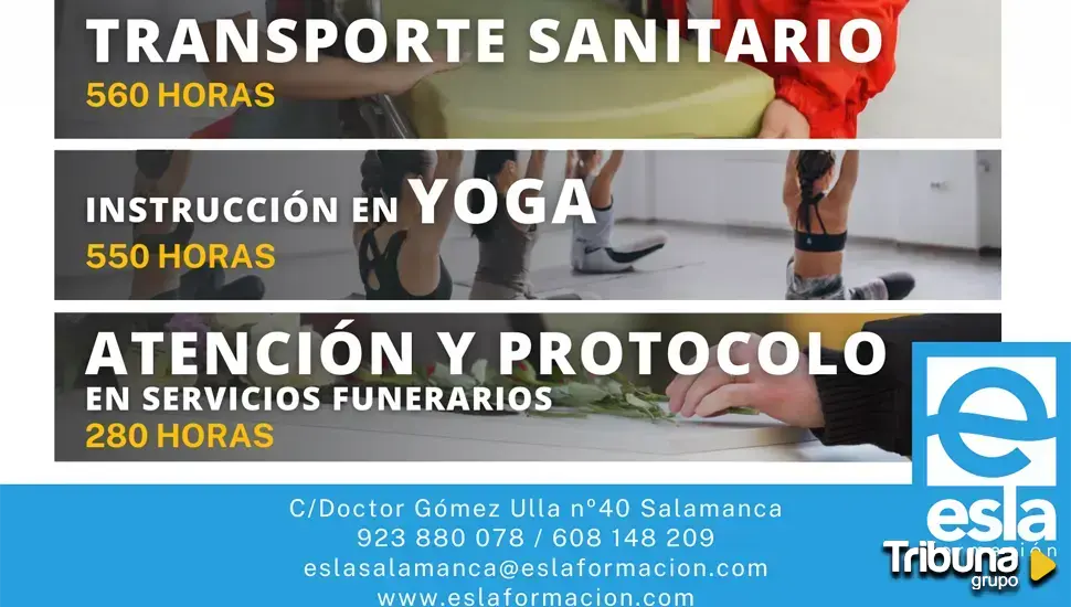 Esla Formación presenta los nuevos cursos gratuitos para desempleados en Salamanca