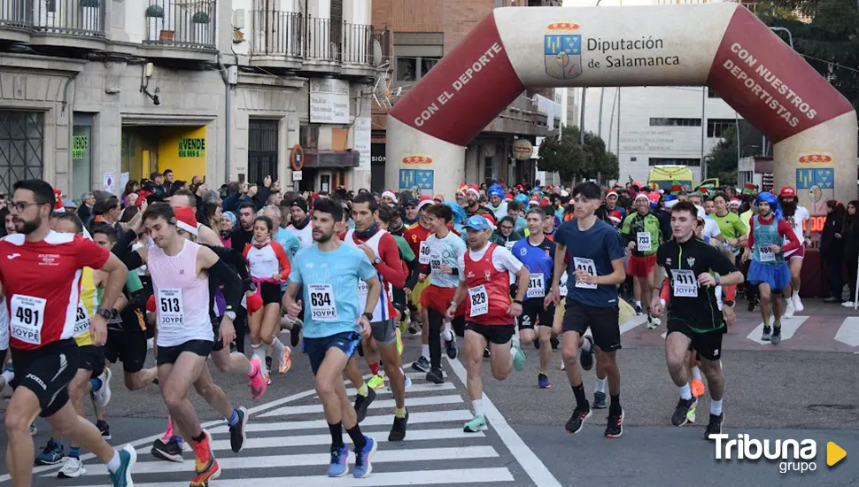 La Carrera del Pavo de Béjar, éxito social y deportivo con Iván J. Bernardo y Verónica Sánchez como ganadores