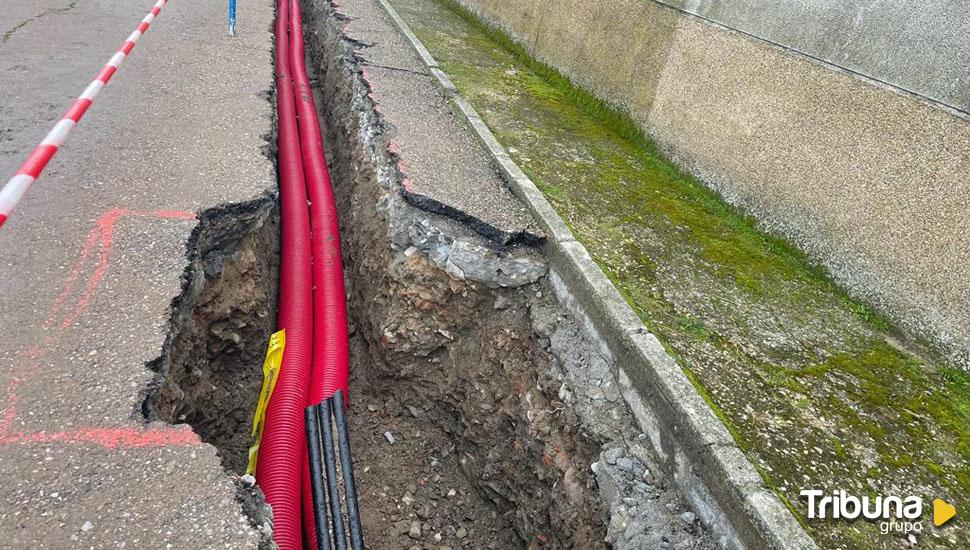 Comienzan las obras para el soterramiento de cables de alta tensión en Alba de Tormes