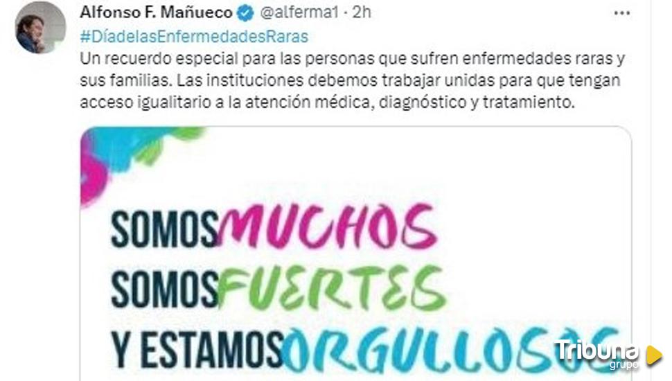 Mañueco pide unidad para el acceso igualitario a la atención médica, diagnóstico y tratamiento ante enfermedades raras