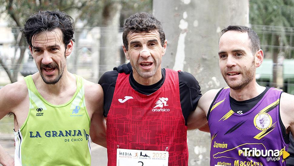 Javi Alves gana la Media Maratón de Salamanca en un igualadísimo final decidido al sprint frente Dani Sanz