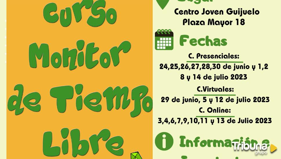 Abiertas las inscripciones para el curso de monitor de tiempo libre en Guijuelo