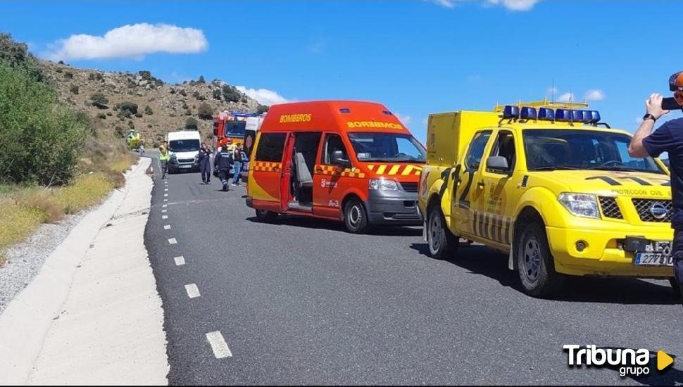 Muere un piloto y su copiloto resulta herido en un accidente durante el I Rallysprint San Bartolomé de Pinares