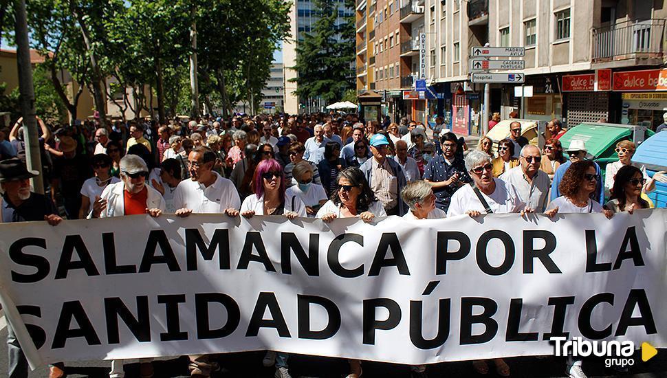 Salamanca vuelve a gritar por el "derecho a una sanidad pública de calidad para toda la población"