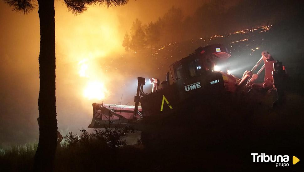 El incendio de Las Hurdes y Sierra de Gata ha arrasado ya 2.500 hectáreas