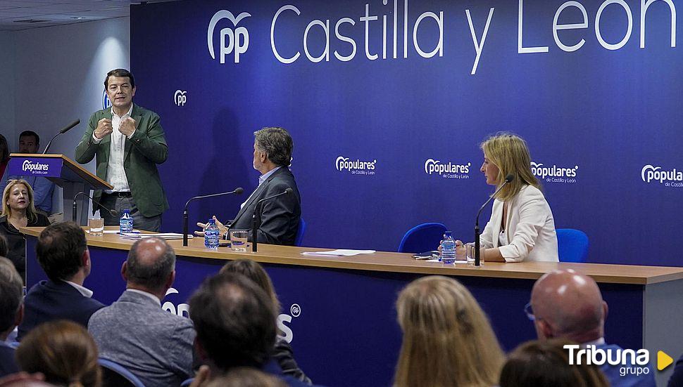 Mañueco llama a "aglutinar y concentrar el voto en el PP" para "rematar la faena" el 23J