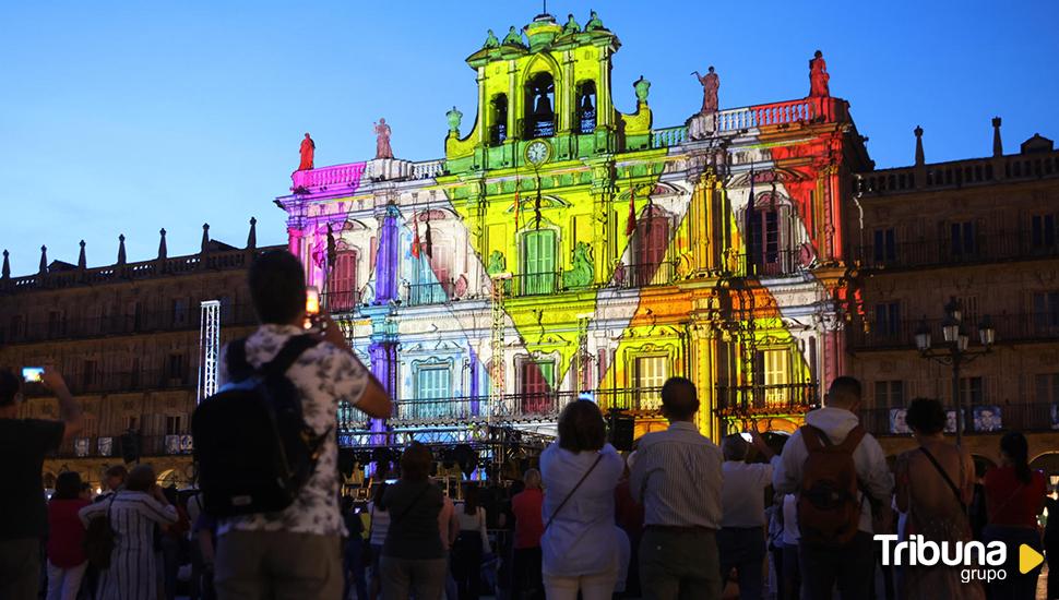 Un viaje por la Salamanca literaria en el video mapping que protagoniza la segunda jornada del Fàcyl