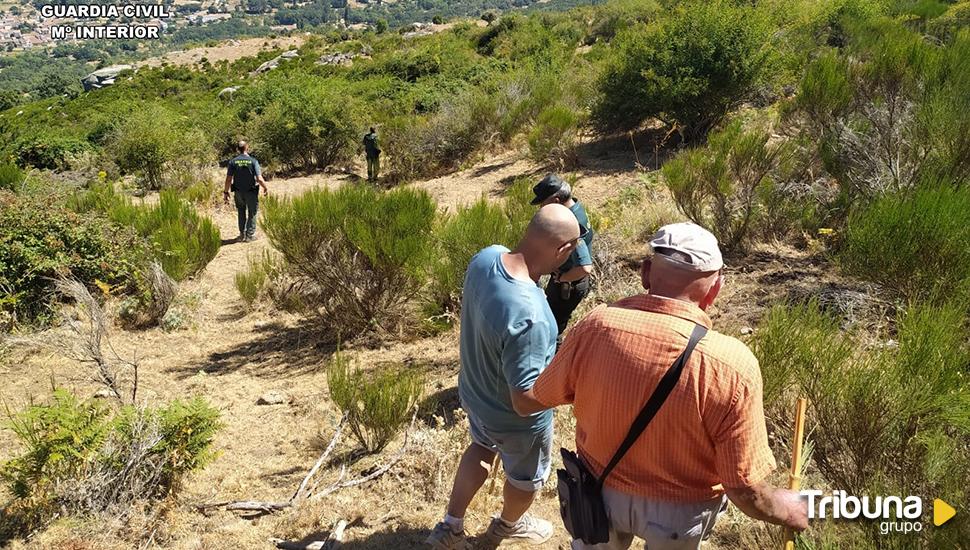 Rescatados dos senderistas, uno de 90 años, perdidos en el paraje salmantino de Cabeza Gorda 