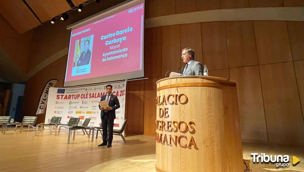 Carbayo presenta a empresas y emprendedores el nuevo modelo de industrialización y llama a asentarse en Salamanca 