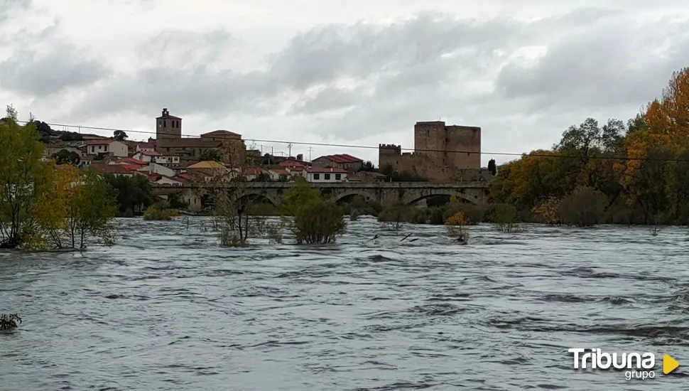 El Tormes alcanzó valores de caudal punta de 417 metros cúbicos en Puente Congosto el 17 de enero