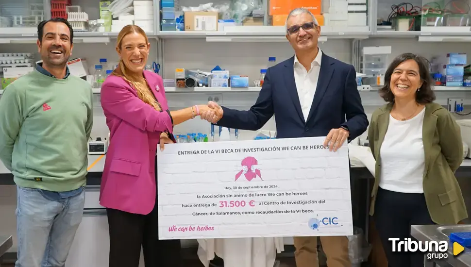 'We can be heroes' entrega en el CIC 31.500 euros para la investigación de cáncer de pulmón