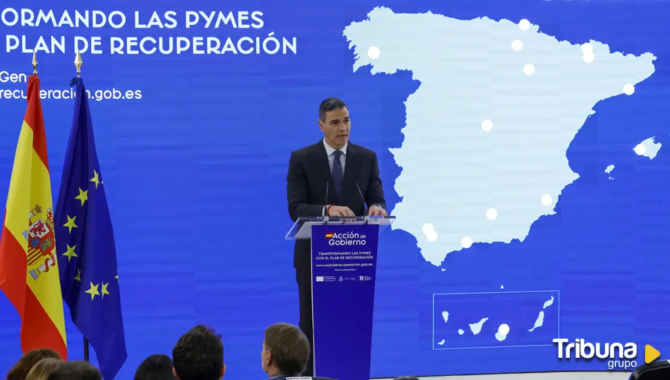 Sánchez anuncia 4.500 millones en subvenciones y 50.000 millones en préstamos para pymes