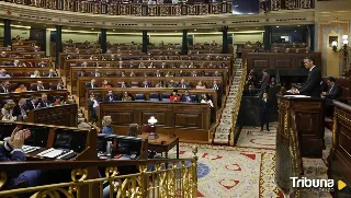 La rotura de un escaño interrumpe la intervención de Sánchez en el Congreso 