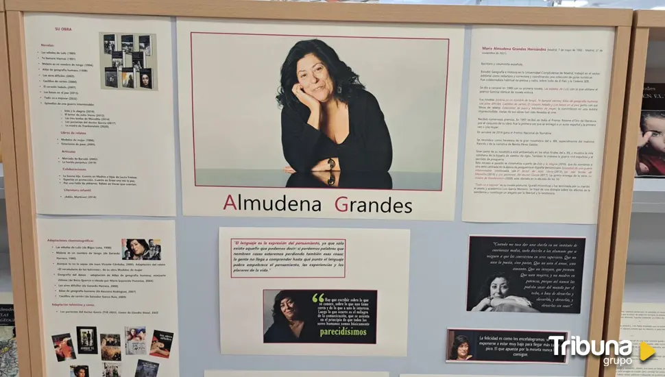 Almudena Grandes, protagonista de la nueva exposición en la biblioteca de Santa Marta