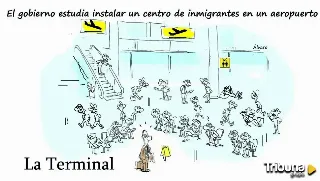 Un centro de inmigración en el aeropuerto