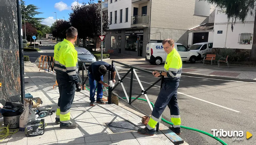 Mejoran la seguridad vial en un lugar céntrico de Carbajosa de la Sagrada