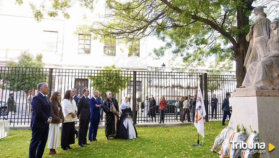 Castilla y León rememora el 555 aniversario del matrimonio de los Reyes Católicos con una ofrenda floral 