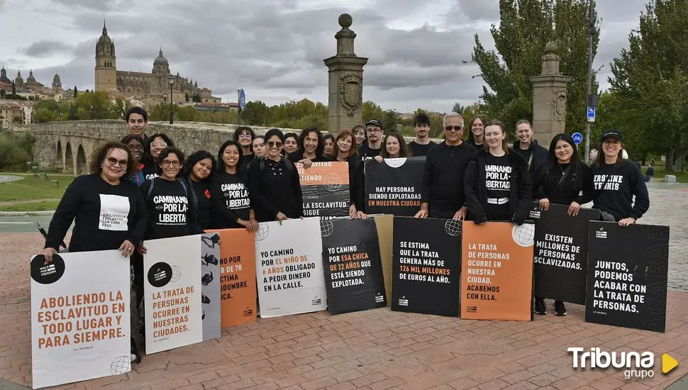 'Caminando por la Libertad' recorre Salamanca para concienciar sobre la trata y explotación de personas