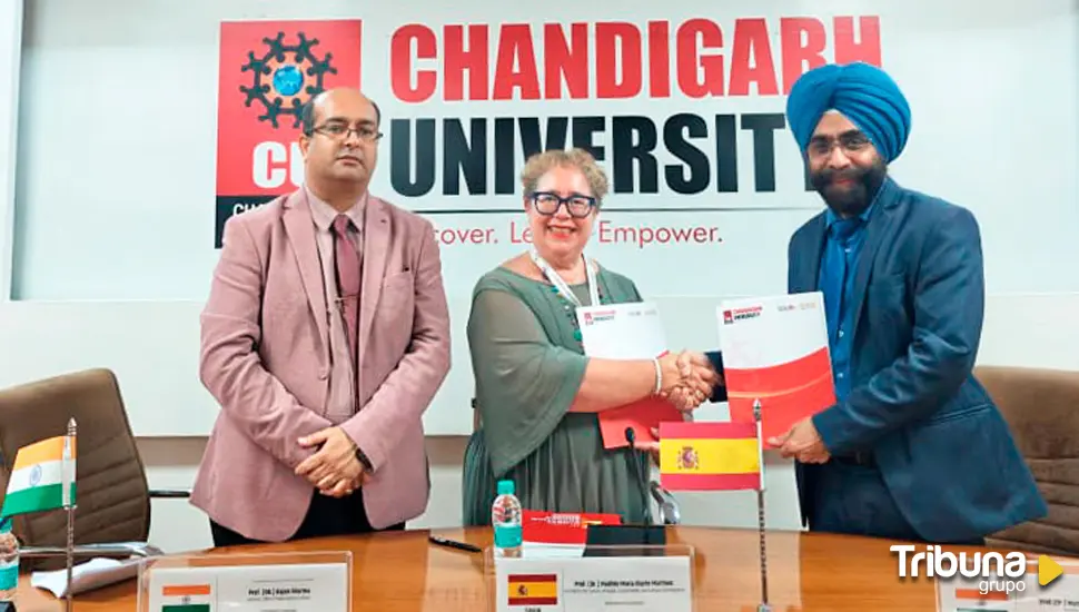 La USAL firma un convenio de colaboración con la Chandigarh University de la India