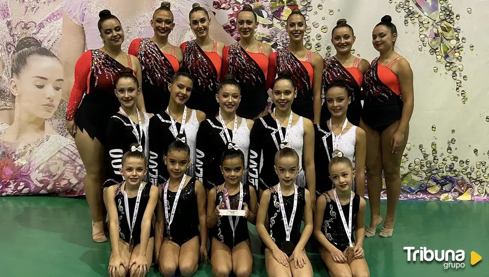 El Club Rítmica Salamanca vuelve del Campeonato de Castilla y León con diversas medallas