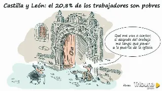 Turno de tarde en la puerta de la iglesia