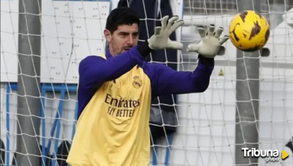 Courtois, con una lesión muscular, se une a la baja de Rodrygo para el clásico