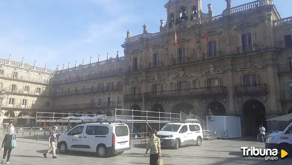 Suspendido el servicio de carga y descarga este sábado en la Plaza Mayor