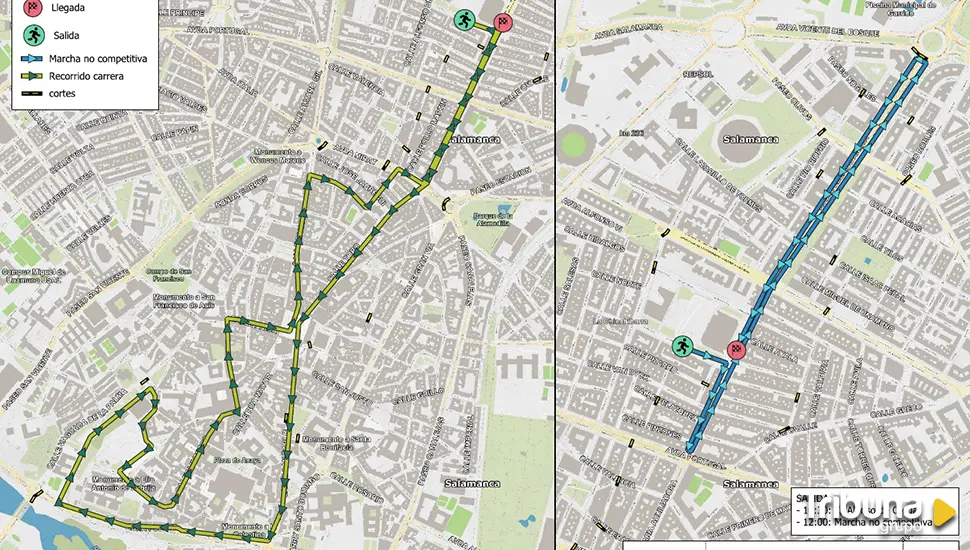 Cortes de tráfico y desvíos este domingo por la XV Carrera Popular y Solidaria de los Mil Pasos