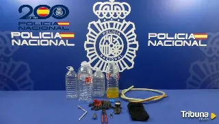 Pillado 'in fraganti' robando combustible de un vehículo en un aparcamiento de Salamanca