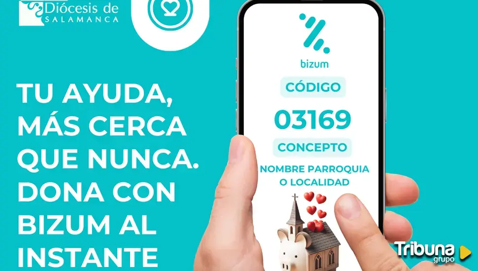 La diócesis inicia una nueva campaña de donaciones a través de Bizum