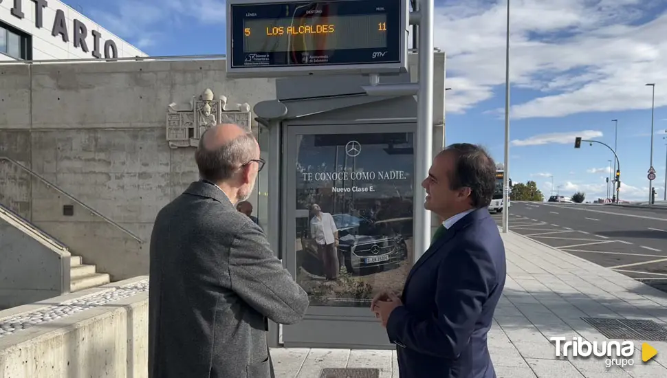 Salamanca instalará pantallas informativas en todas las marquesinas del autobús urbano de la ciudad