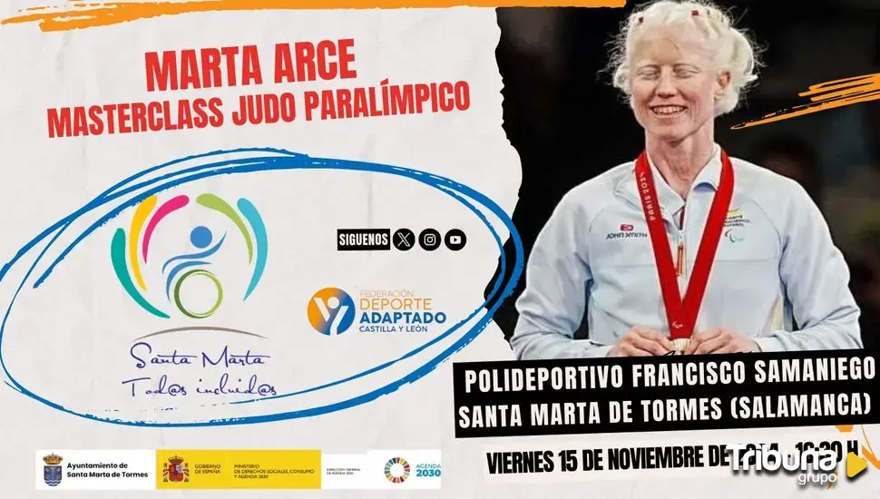 Master class de judo en Santa Marta con la medallista paralímpica Marta Arce