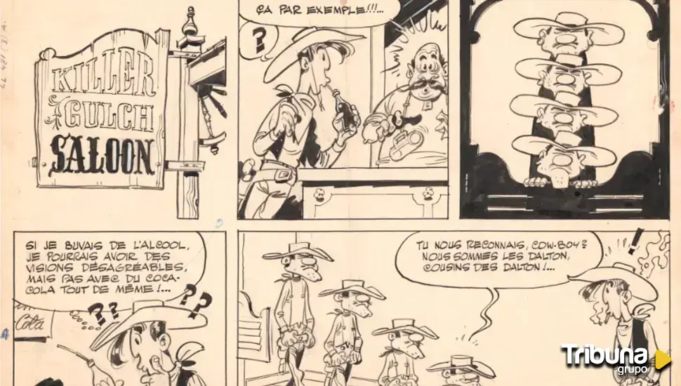 Cómic a precio de oro: la subasta de planchas originales de Lucky Luke recauda 2,15 millones de euros