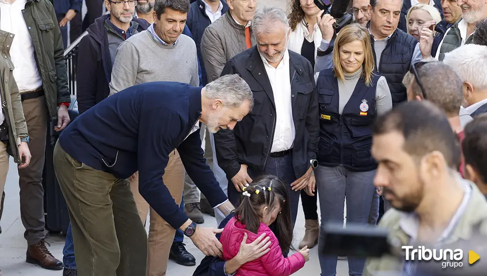 Los reyes visitan este martes tres de las localidades más afectadas por la DANA 