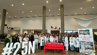 Banco Rojo contra la violencia de género en el Hospital de Salamanca: 'No hagas trato con el maltrato' 