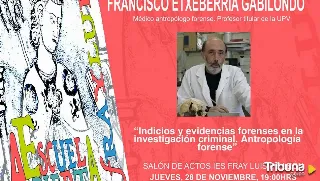 El antropólogo forense Francisco Etxeberria Gabilondo imparte una charla este jueves en Salamanca