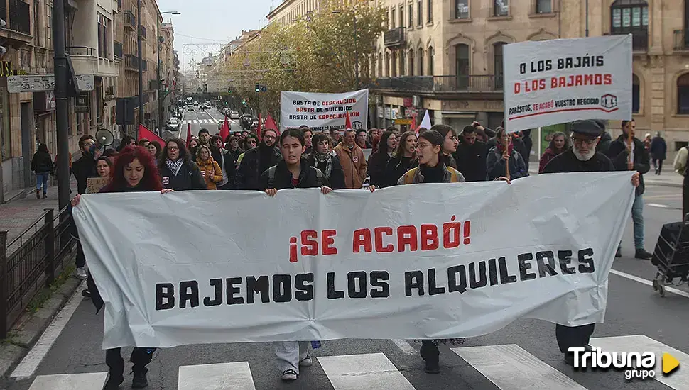 Las protestas por los alquileres llegan a Salamanca: "es insostenible y ya basta"